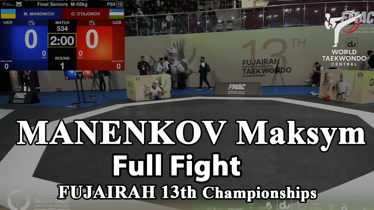 MANENKOV Maksym | -58kg Fujairah Championships | GOLD Medalist