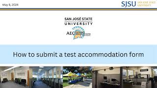 How to submit a test accommodation form