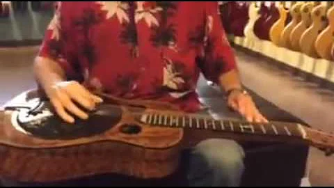 Johnny Bellar on a Scheerhorn resonator guitar at ...