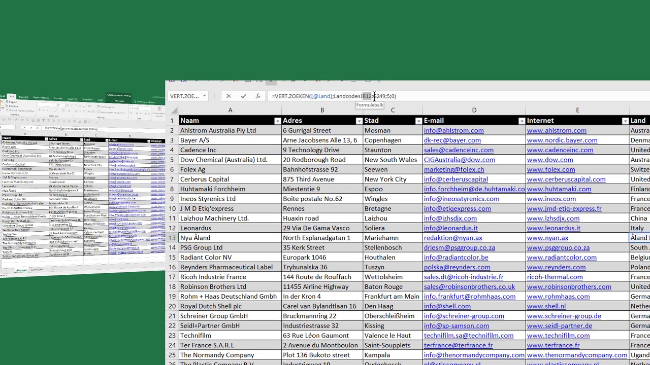 Excel 2016 - Verticaal Zoeken, Let Op De Belangrijke Regels! - Youtube