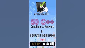 C++ Programming, 50 Questions and answers (CBT) part1
