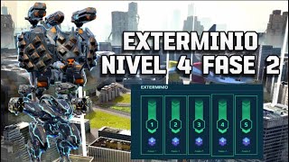 [WR] EXTERMINIO NIVEL 4 FASE 2 ¡ se logro lo imposible 2 ! | War Robots | Gameplay