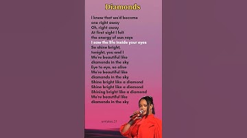 Thumbnail of Diamonds lyrics - Rihanna #lyrics #rihanna #diamonds #trending