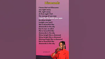 Diamonds Lyrics Rihanna Lyrics Rihanna Diamonds Trending 