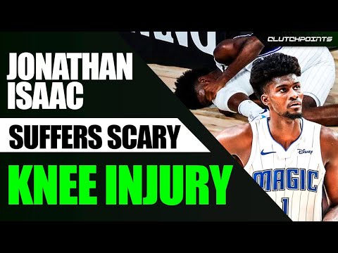 Jonathan Isaac Scary Knee Injury Against The Kings Youtube