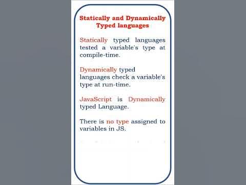Statically typed and dynamically typed languages in JavaScript ...