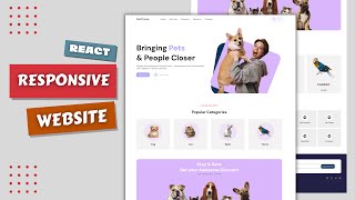 Create a Web App with React | Build React Responsive Website | Make a Website using React