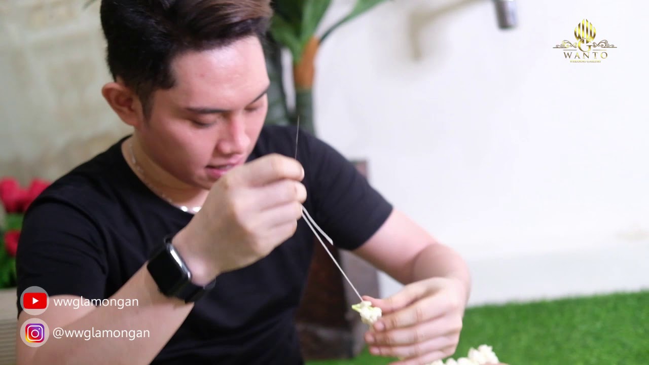 Tutorial merangkai bunga melati tetesan