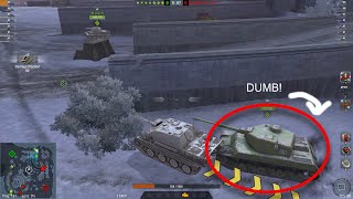 DUMB player in World Of Tanks Blitz!