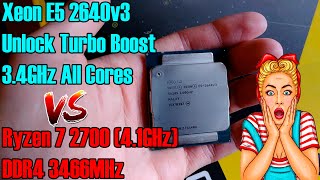 Лучший процессор для игр c анлоком турбо буста! Тест Xeon E5 2640v3, сравнение с Ryzen 7 2700