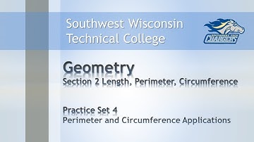 College Math - Geometry Chapter Practice Set 4, “Perimeter and Circumference Applications”.