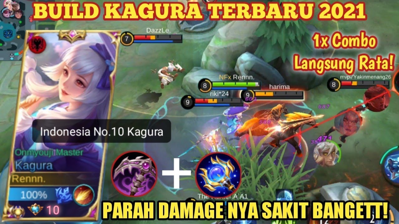 BUILD KAGURA TERBARU 2021 COMBO SKILL KAGURA REVAMP BEST BUILD