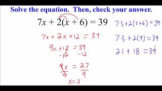2.4 Solve Multi-Step Equations