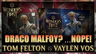 Draco Malfoy⁉️TOM FELTON is "Vaylen Vos" in Wonders of The First‼️New "Stoneseeker" Card Unveiled❗
