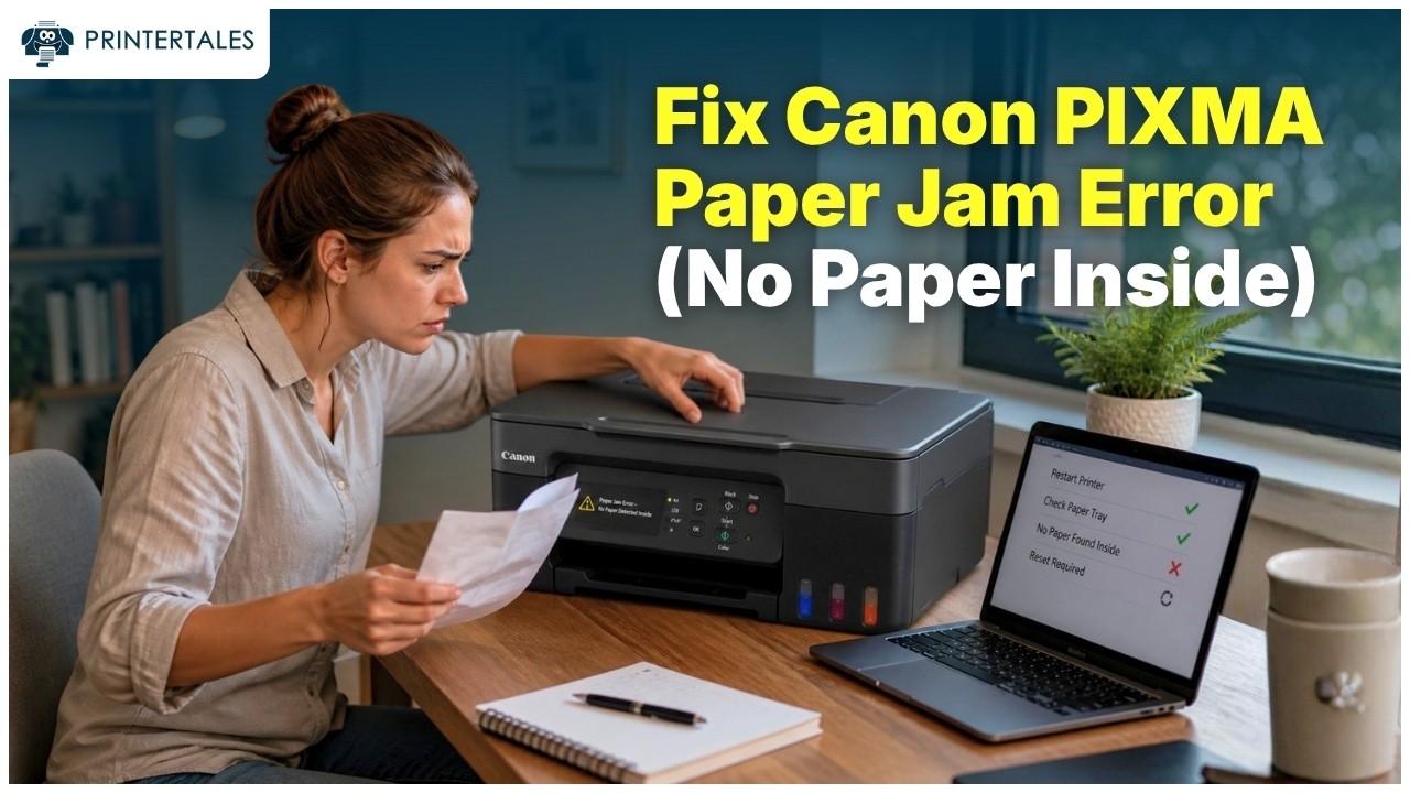 Paper Error How to Fix Canon PIXMA Paper Jam Error – No Paper Inside | Printer ...