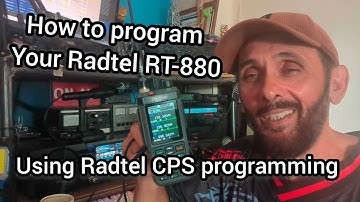 How to setup your Radtel RT-880 favourite frequencies and create zones - Radtel CPS programming 