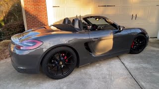 How to 981 Porsche Boxster engine access detailed