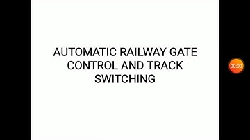 Automatic railway gate control and track switching  | aurdino based | Engg project | NoBook