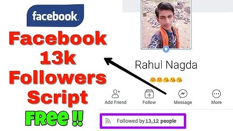 Facebook 13k Followers Script 2018 Free || How to Activated 13k Followers Script Live Demo 2018