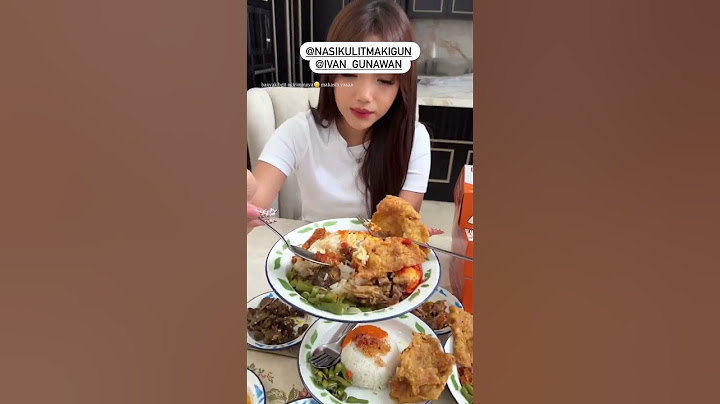Uti dikirimin nasi kulit berserta lauknya banyak banget dari ka Ivan Gunawan