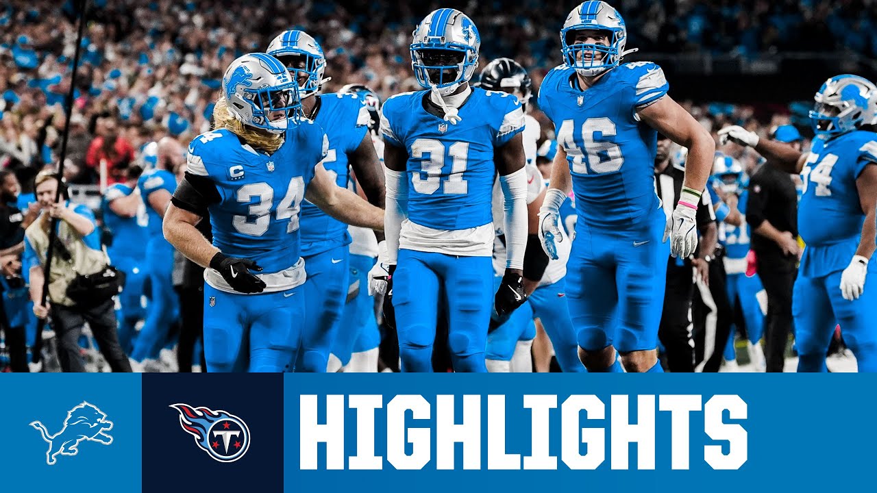 Detroit GOES OFF for 52 points in win vs. Tennessee | Lions vs. Titans Week 8 Highlights