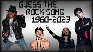 Guess the Rock Song FROM EACH YEAR (19602023) | QUIZ