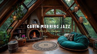 Morning Jazz in a Forest Cabin – Soft Jazz by the Fireplace for Study, Work and Relaxing Moments screenshot 3