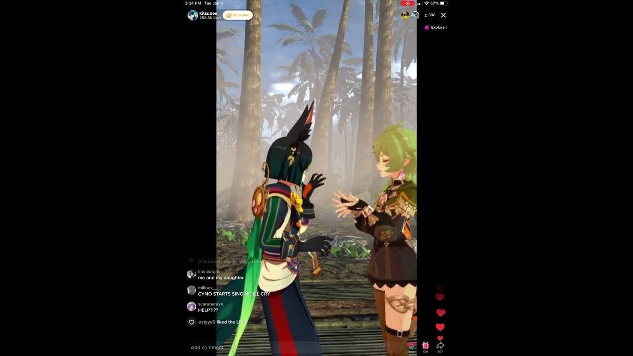 Two minutes and 16 seconds of kitsubee stream YouTube