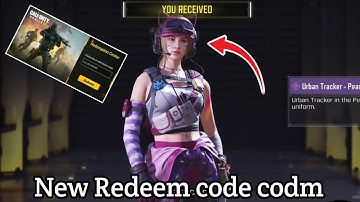 Today New Free Urban Tracker Skin Redeem code codm 2022 | cod mobile Redeem code | codm Redeem code