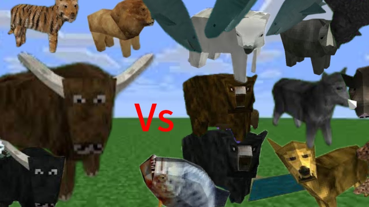BROWN Bull VS SURVIVAL CRAFT ANIMALS