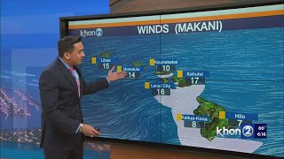 Trade winds slightly ease off, to strengthen midweek Trade Winds To Ease For Sunday