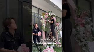 Chúc cô dâu chú rể trăm năm hạnh phúc #cuoihoithaomy #wedding #decor #xuhuong #trangtrigiatien