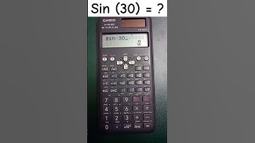 How to find trigonometric ratios (from degree to radian) Casio Scientific calculator.