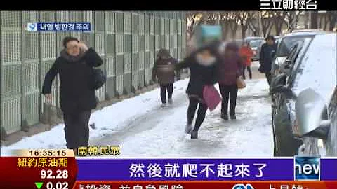 超強暴雪！南韓地凍辣妹「仆街」│三力財經台CH88 - 天天要聞
