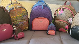My Coach Court Backpack Collection 🎒👀 😍