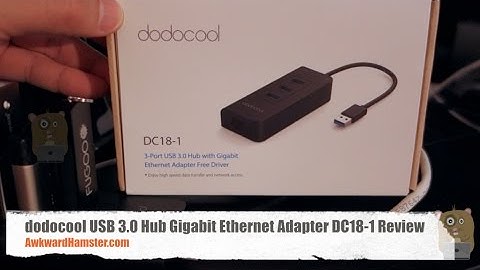 dodocool USB 3.0 Hub Gigabit Ethernet Adapter DC18-1 Review https://youtu.be/pm7oV0Z6sqY
