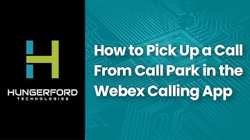 How to Pick Up a Call From Call Park in the Webex Calling App