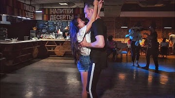 AnyDay Party. Dj Kaver and Julia Ivanova. Zouk improvisation.