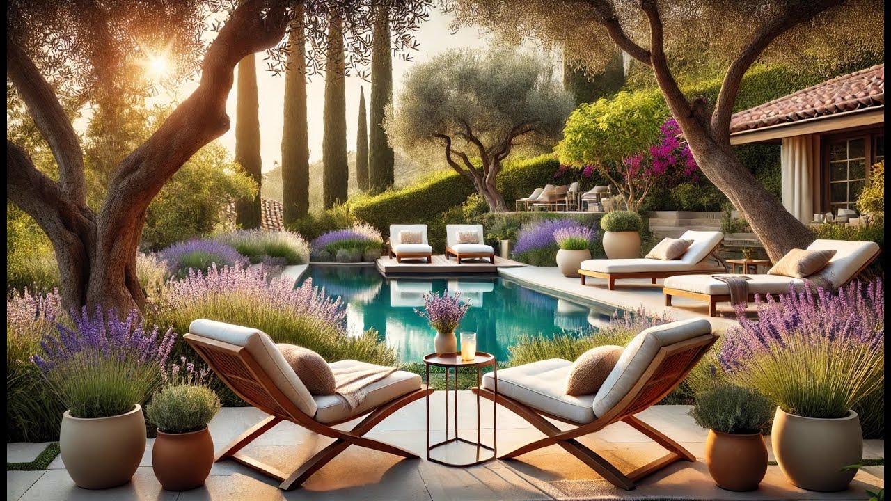 Californian Charm 🌺 | Poolside Relaxation with Jazzy Mediterranean Elegance