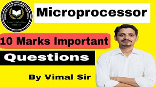 Microprocessor 10 marks important questions || KCS 403 || microprocessor by vimal sir