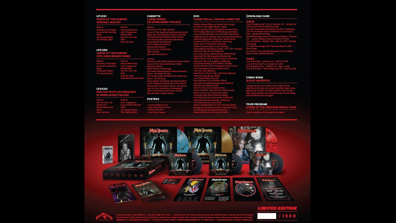 Accept Demon's Night 3LPBOXセット スペイン盤