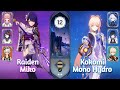 Raiden - Miko Hyper &amp; Kokomi Mono Hydro | Spiral Abyss 4.7 | Genshin Impact