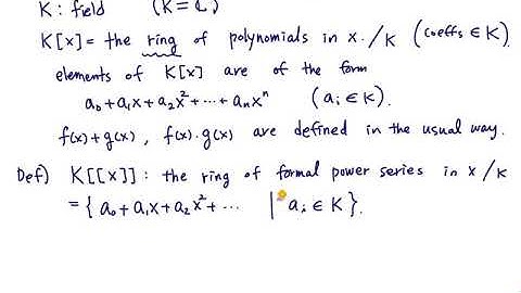 [Topics in Combinatorics] Lecture 3. Generating functions