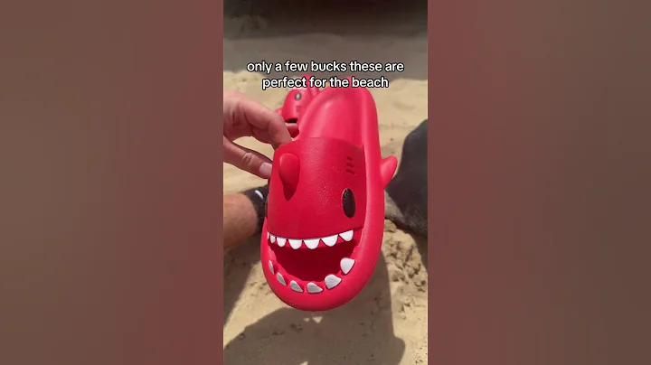 Affordable shark slippers making waves! #sharkslides #slippers