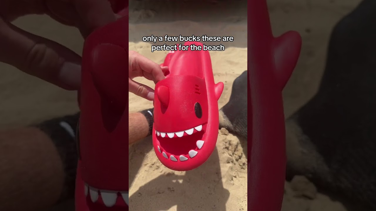Affordable shark slippers making waves! 