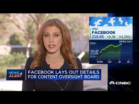 Facebook lays out details for content oversight board