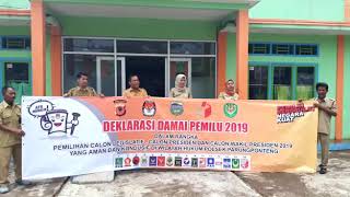penolakan Hoax dan dukungan pemilu damai dari perangkat Desa Burujuljaya kec Parungponteng