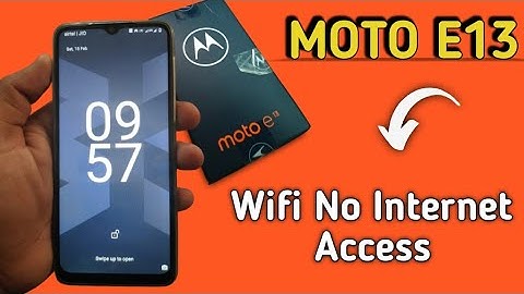Moto E13 wifi no internet access problem kaise solve kare, how to solve wifi not working problem in