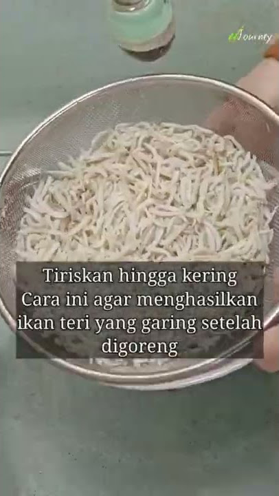 🎧 Shorts | Tips Menggoreng Ikan Teri Agar Garing dan Tidak Keasinan