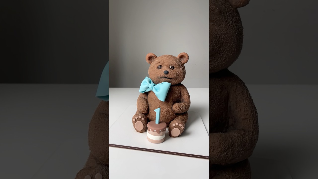 🧸🎂 3D торт-ведмедик для маленького іменинника